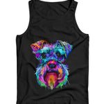 Schnauzer Art Splash Ladies Vest Tank Top