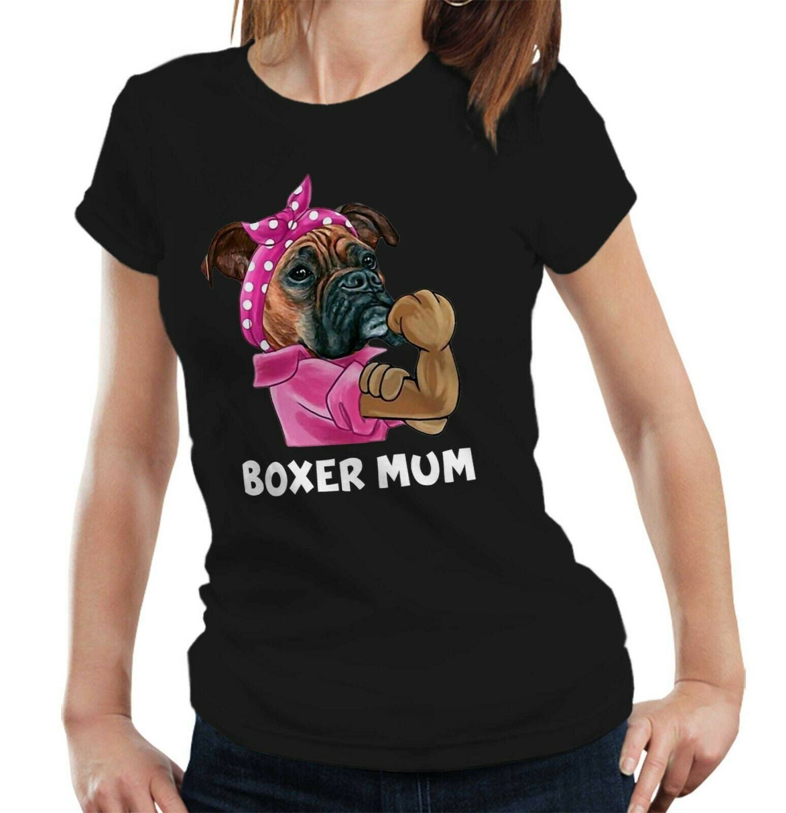 Boxer Mum Tshirt Fitted Ladies