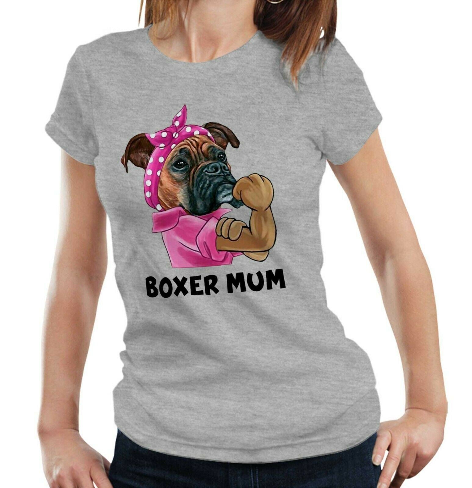 Boxer Mum Tshirt Fitted Ladies