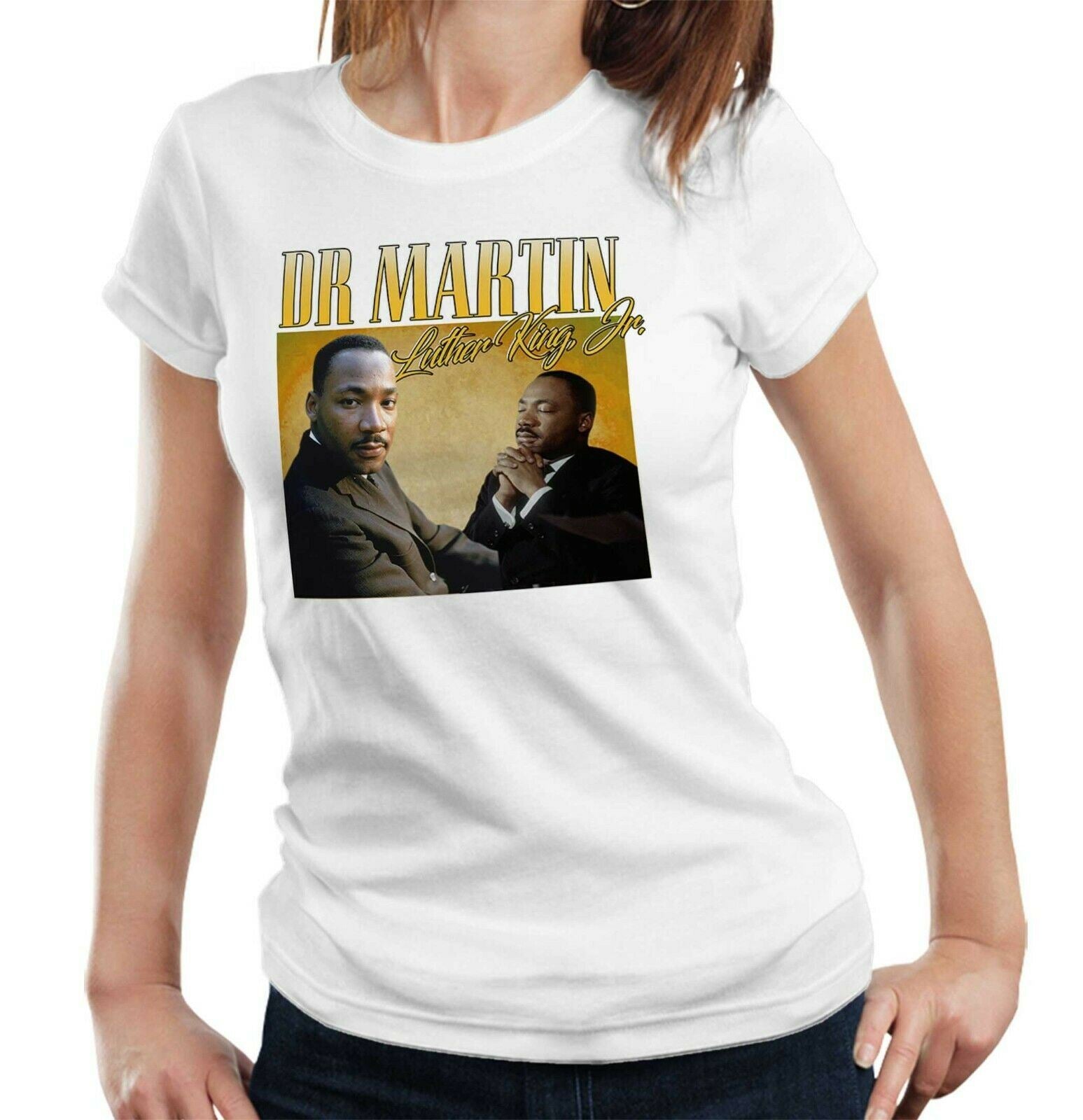 Dr Martin Luther King, Jr. Appreciation T Shirt Fitted Ladies