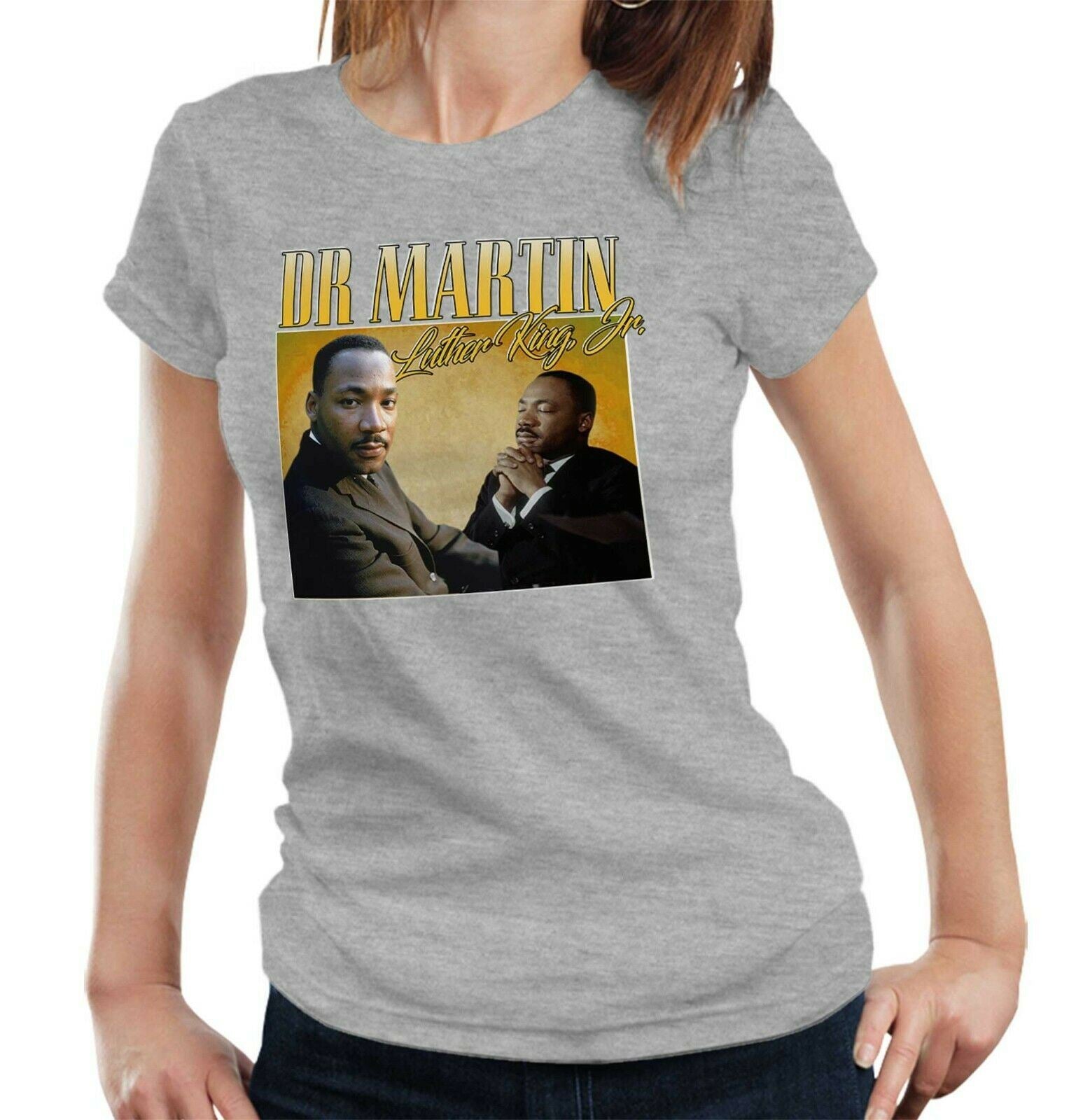 Dr Martin Luther King, Jr. Appreciation T Shirt Fitted Ladies