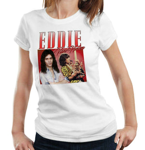 Eddie Van Halen Appreciation Tshirt Fitted Ladies