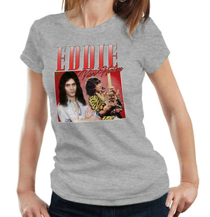 Eddie Van Halen Appreciation Tshirt Fitted Ladies