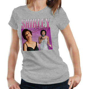 Shirley Bassey Appreciation Tshirt Fitted Ladies