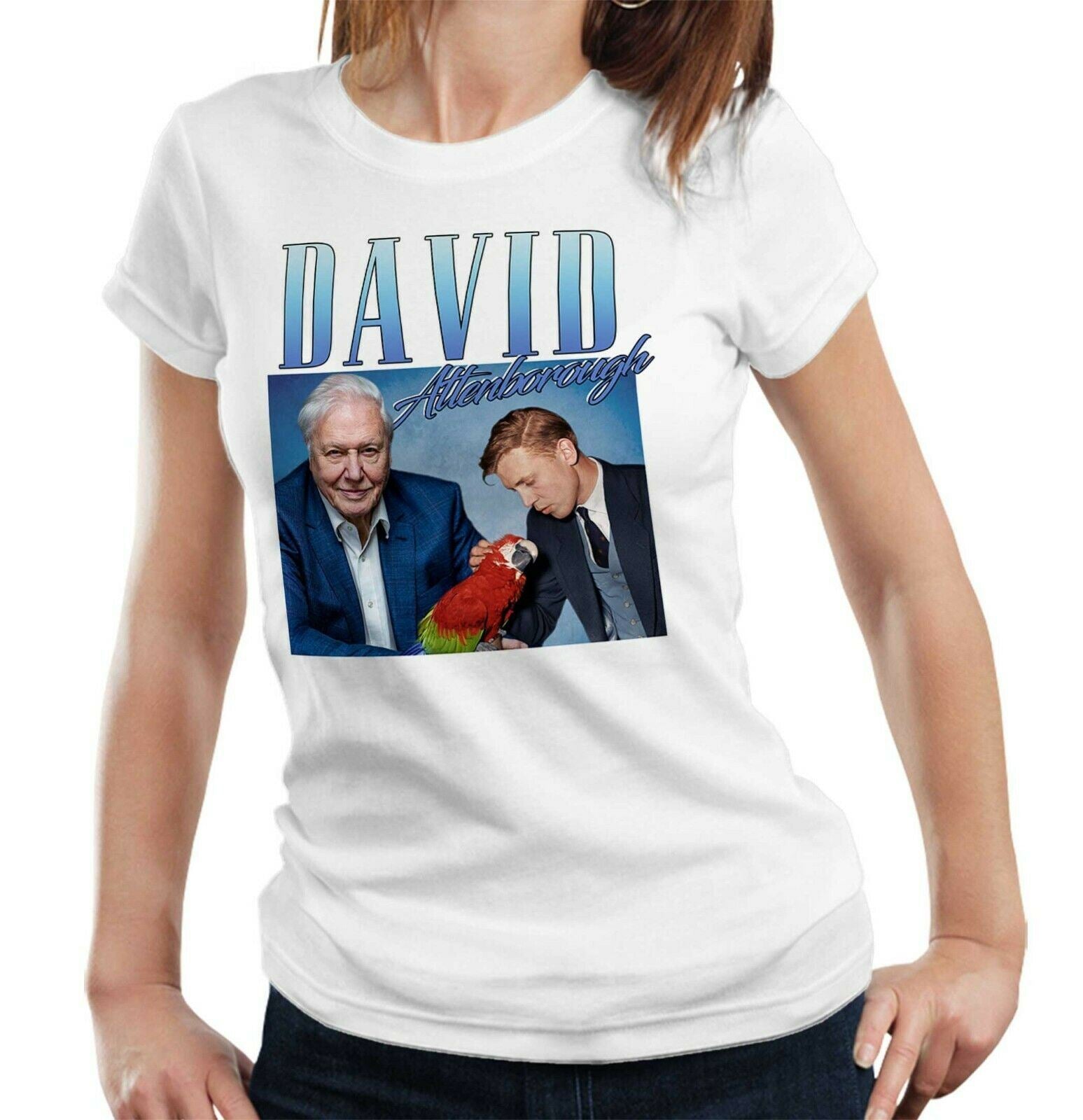 David Attenborough Appreciation Tshirt Fitted Ladies