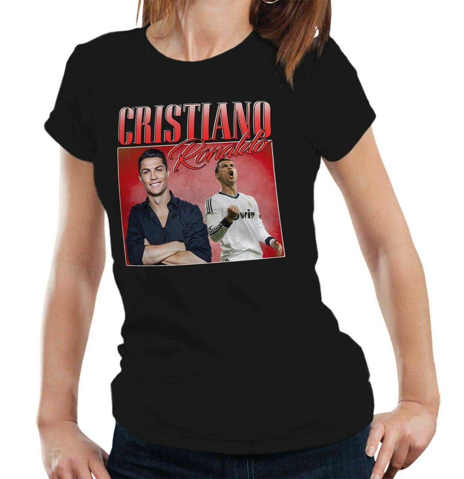 Cristiano Ronaldo Appreciation Tshirt Ladies Fitted