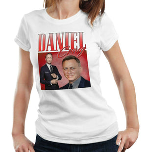 Daniel Craig Appreciation Tshirt Fitted Ladies