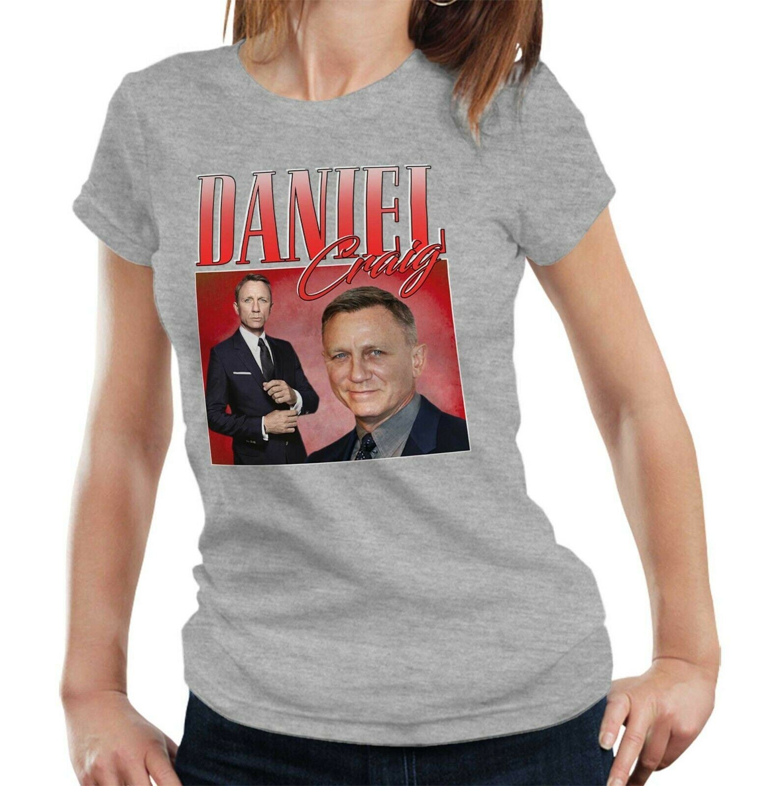 Daniel Craig Appreciation Tshirt Fitted Ladies