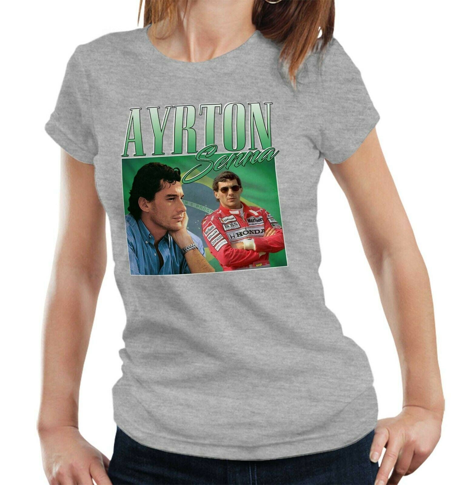 Ayrton Senna Appreciation Tshirt Fitted Ladies