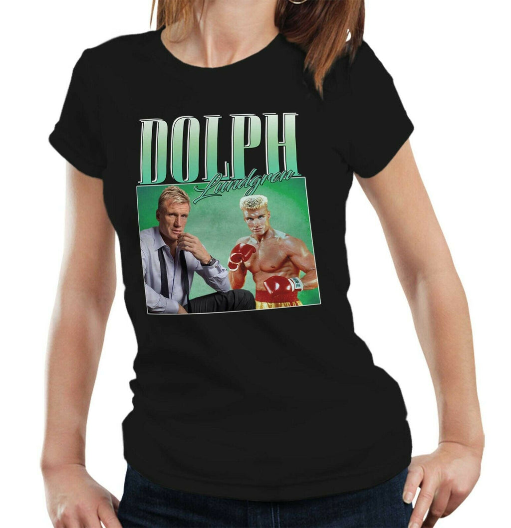 Dolph Lundgren Appreciation Tshirt Fitted Ladies