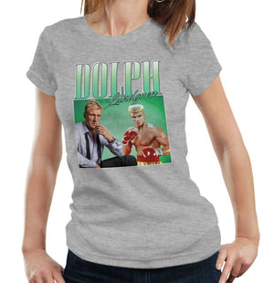 Dolph Lundgren Appreciation Tshirt Fitted Ladies