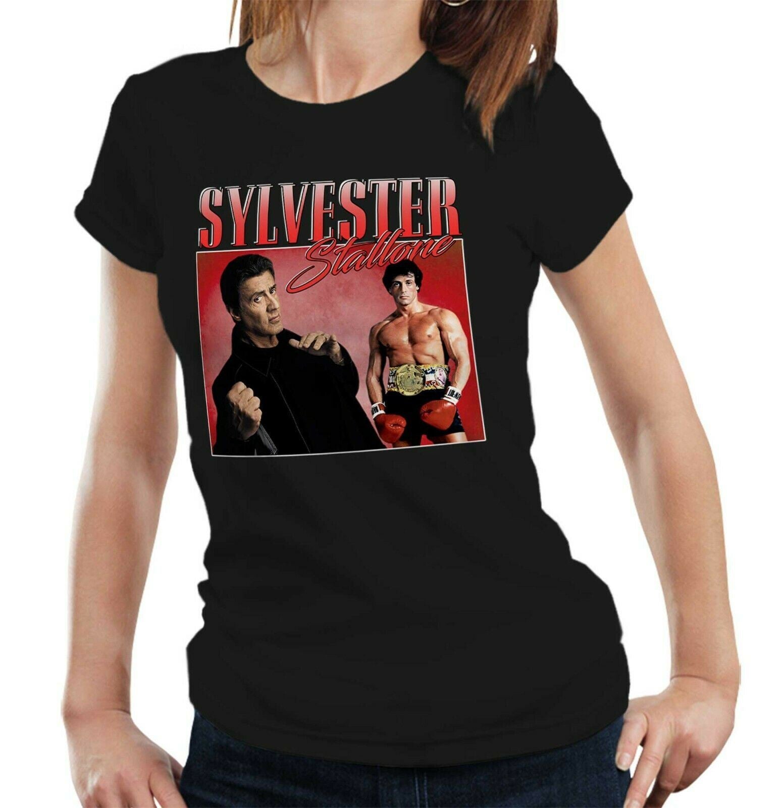 Sylvester Stallone Appreciation Tshirt Fitted Ladies