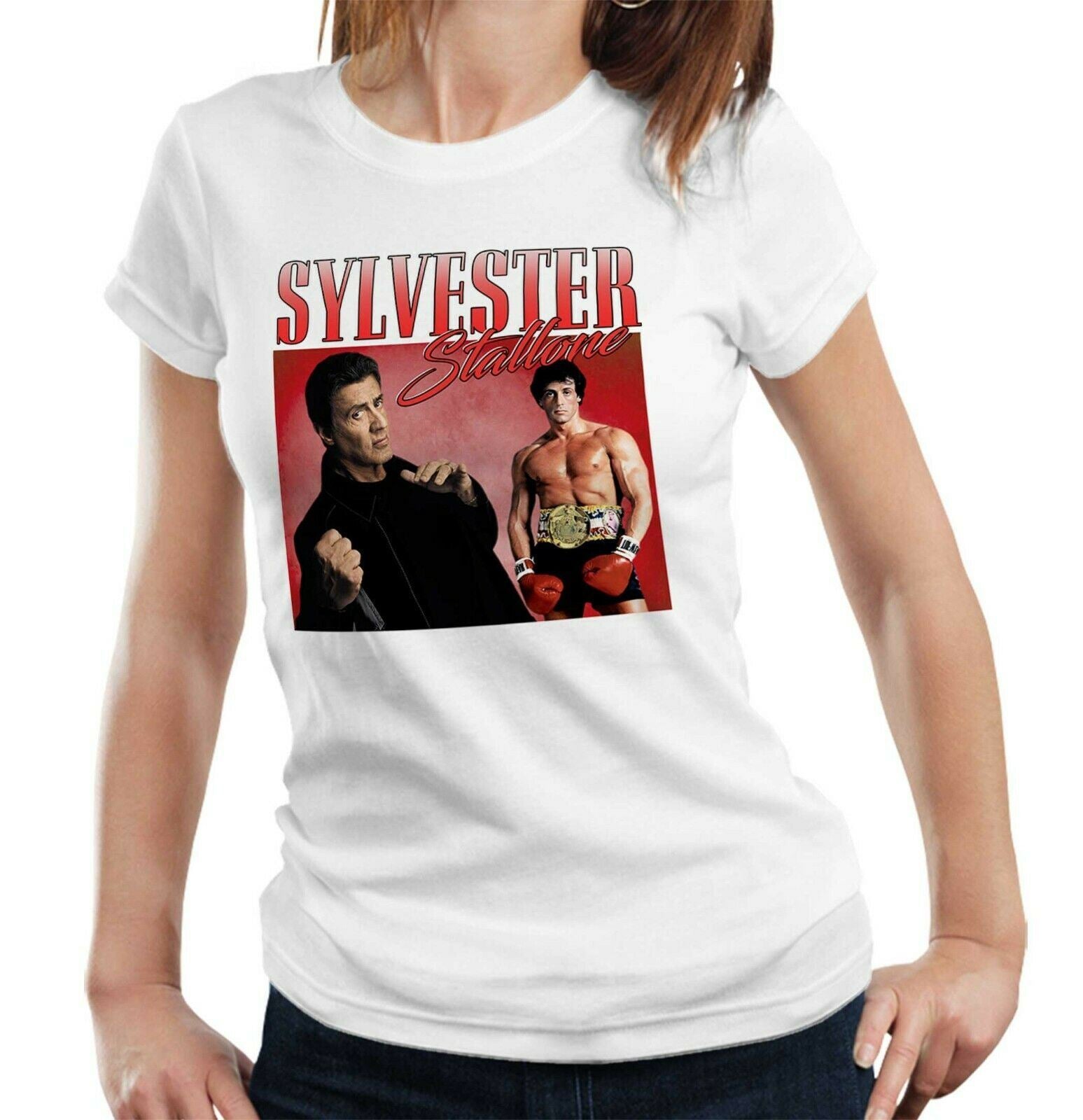 Sylvester Stallone Appreciation Tshirt Fitted Ladies