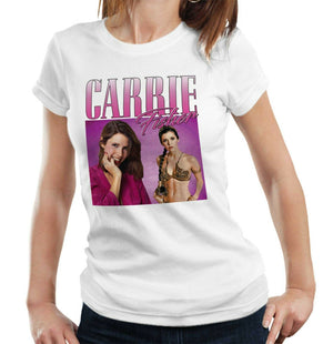 Carrie Fisher Appreciation Tshirt Fitted Ladies