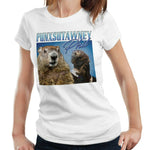 Punxsutawney Phil Appreciation Tshirt Fitted Ladies