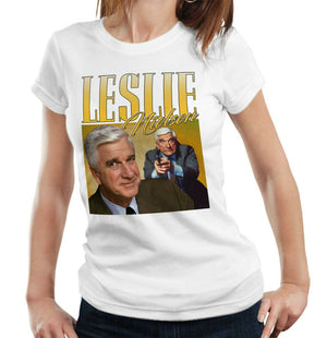 Leslie Nielsen Appreciation Tshirt Fitted Ladies