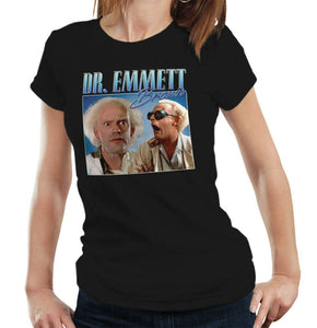 Dr. Emmett Brown Appreciation Tshirt Fitted Ladies