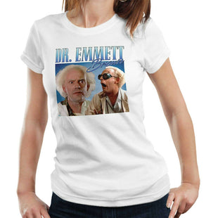 Dr. Emmett Brown Appreciation Tshirt Fitted Ladies