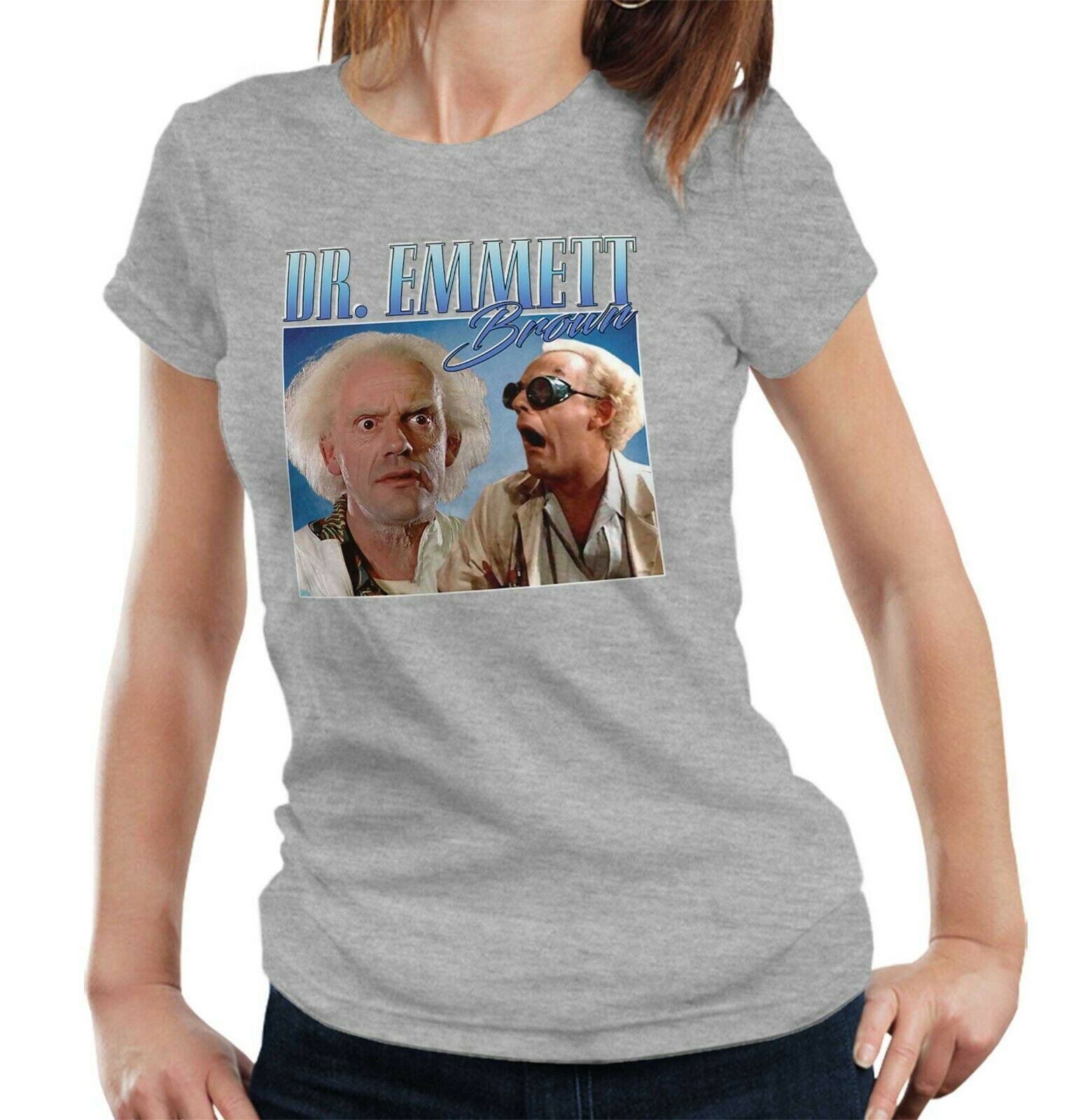 Dr. Emmett Brown Appreciation Tshirt Fitted Ladies