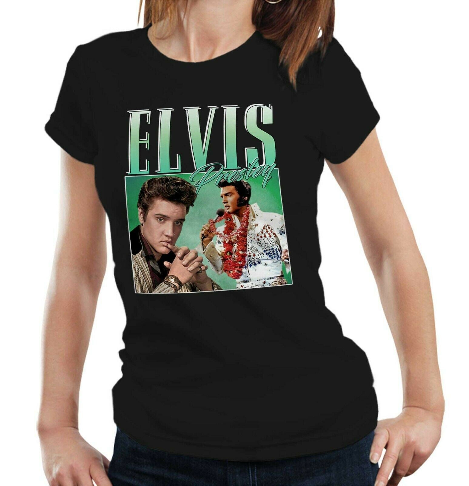 Elvis Presley Appreciation Tshirt Fitted Ladies