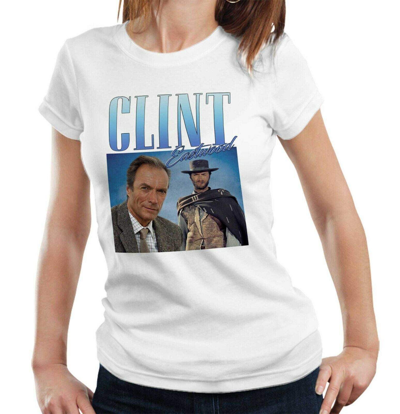 Clint Eastwood Appreciation Tshirt Fitted Ladies