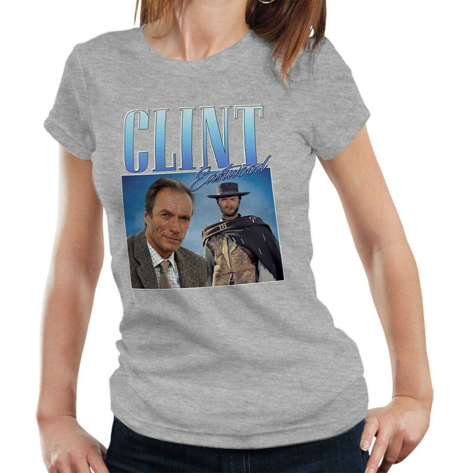 Clint Eastwood Appreciation Tshirt Fitted Ladies