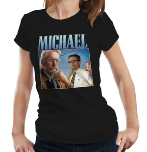 Michael Douglas Appreciation Tshirt Fitted Ladies