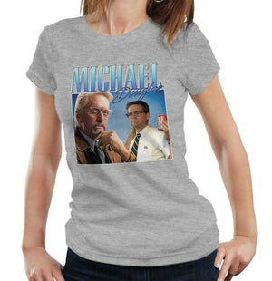 Michael Douglas Appreciation Tshirt Fitted Ladies