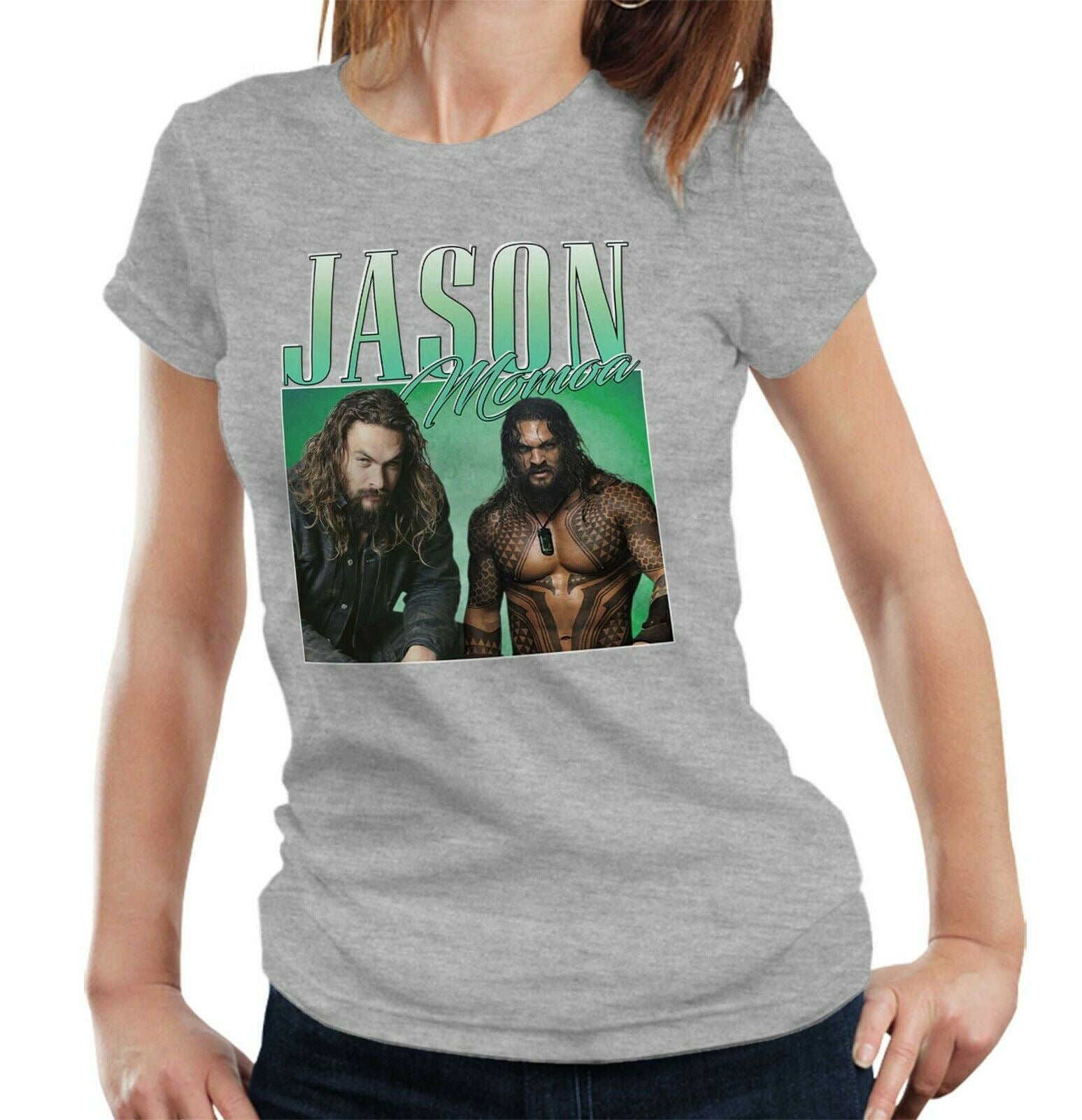 Jason Momoa Appreciation Tshirt Fitted Laides