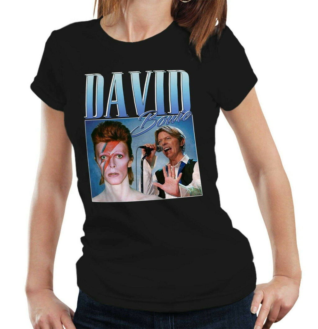 David Bowie Appreciation Tshirt Fitted Ladies