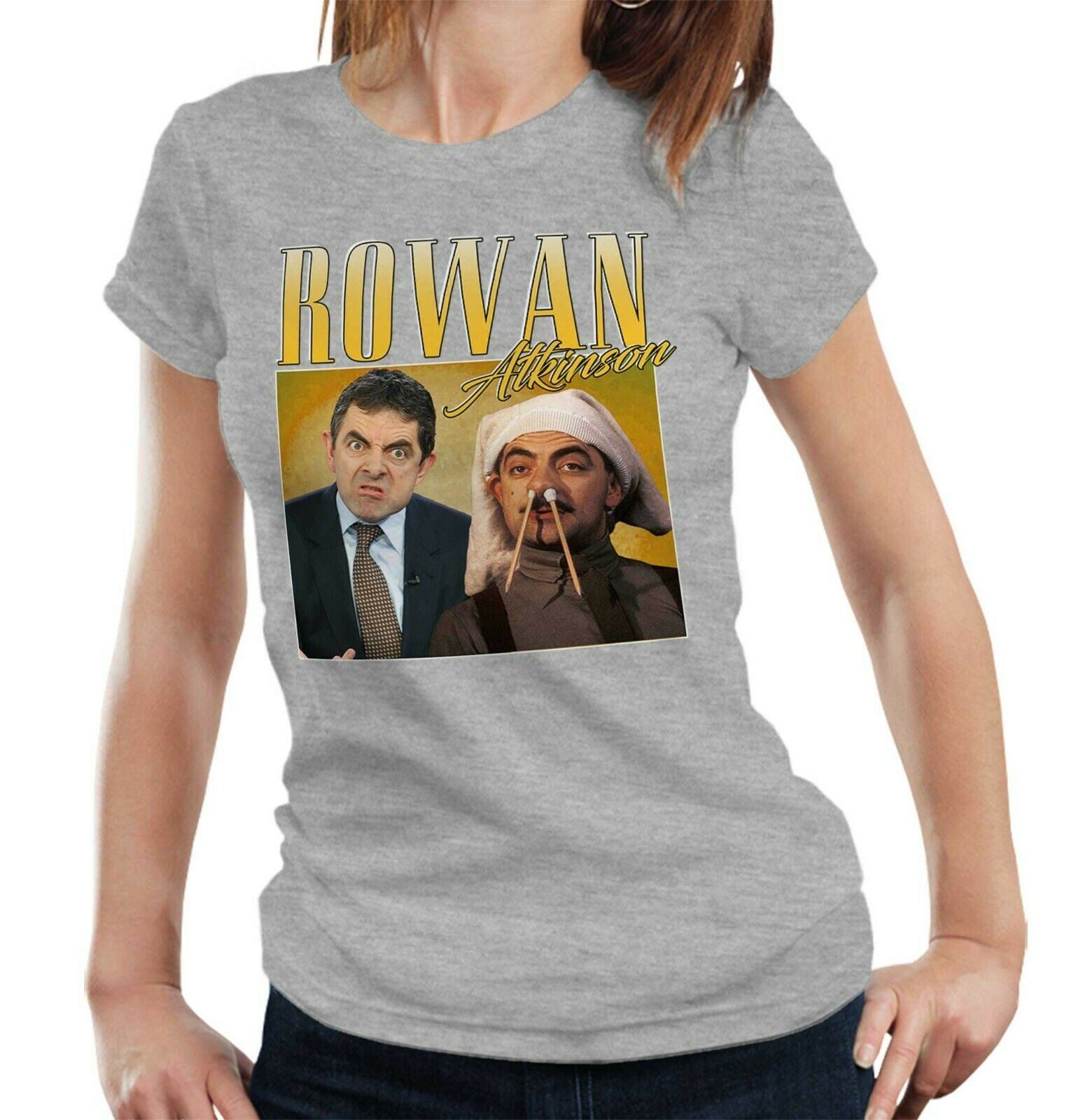 Rowan Atkinson Appreciation Tshirt Fitted Ladies