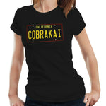 Cobra Kai Number Plate Tshirt Fitted Ladies