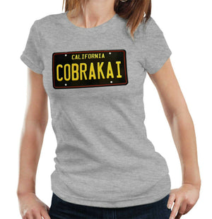 Cobra Kai Number Plate Tshirt Fitted Ladies