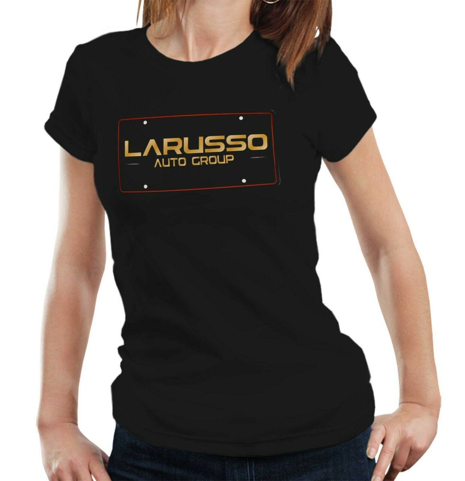 Larusso Auto Group Number Plate Tshirt Fitted Ladies