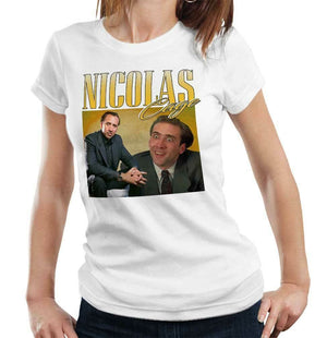 Nicolas Cage Appreciation Tshirt Fitted Ladies