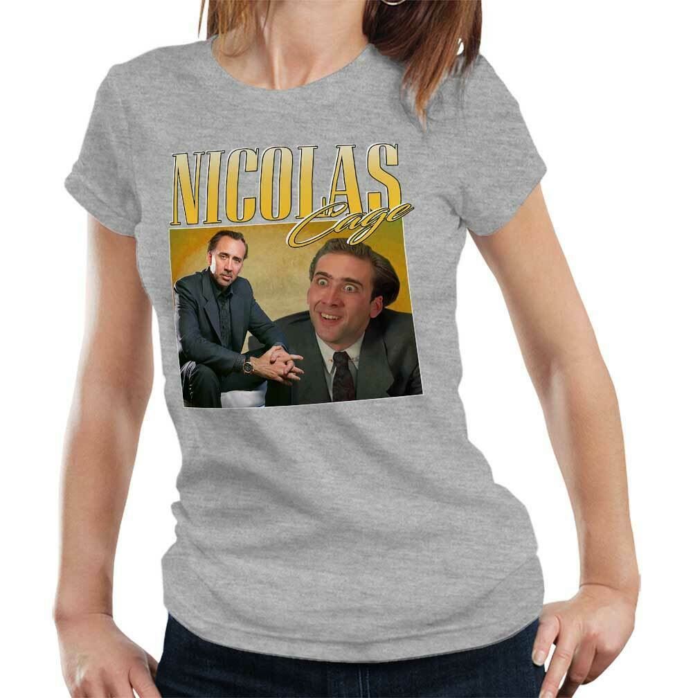 Nicolas Cage Appreciation Tshirt Fitted Ladies