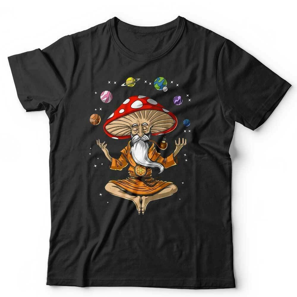 Meditating Mushroom Man Tshirt Unisex & Kids