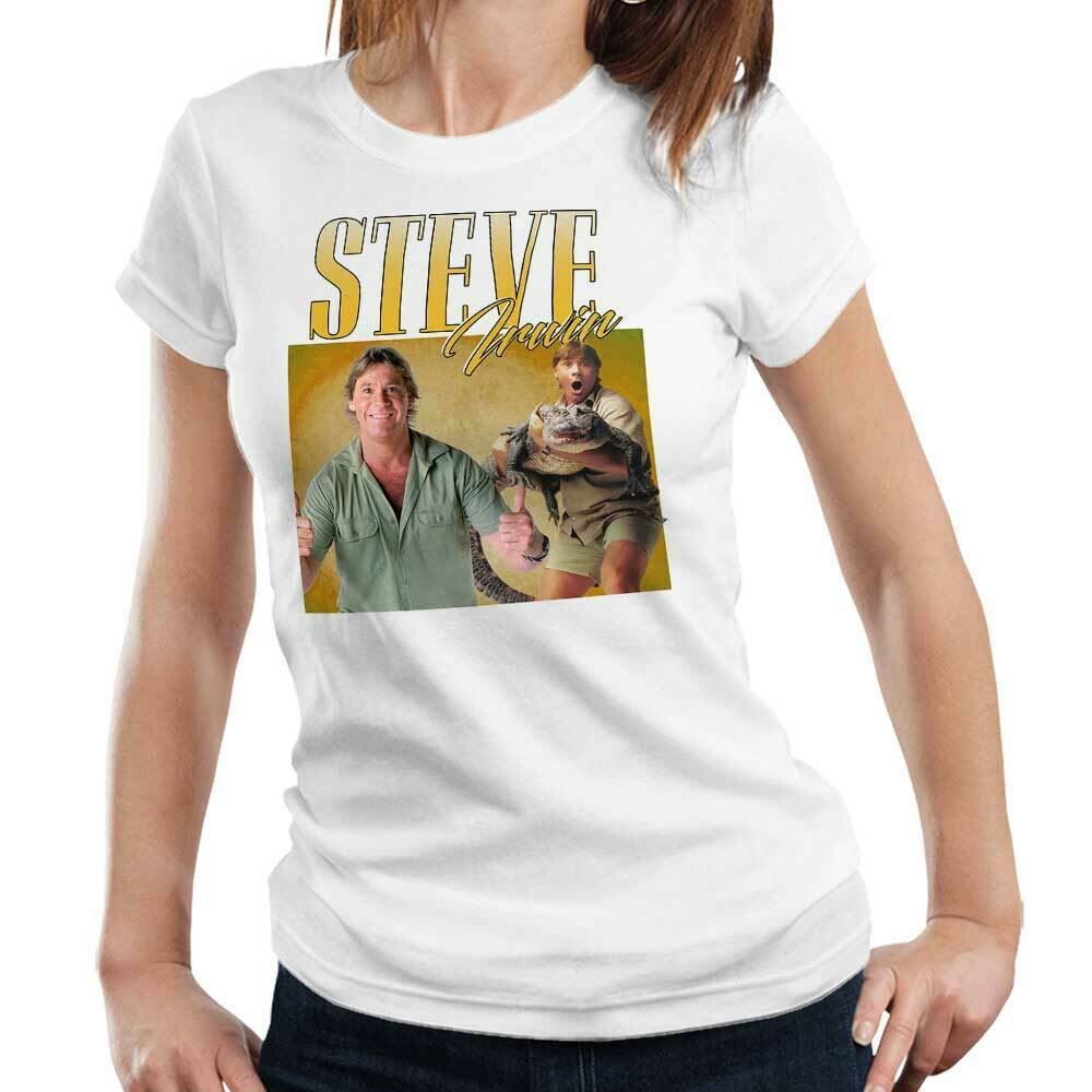 Steve Irwin Appreciation Tshirt Fitted Ladies