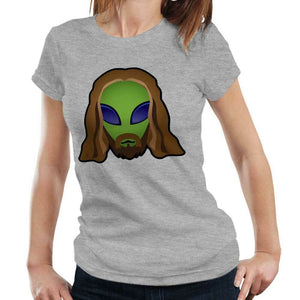 Alien Jesus Tshirt Fitted Ladies