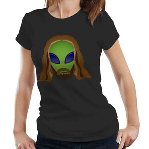 Alien Jesus Tshirt Fitted Ladies