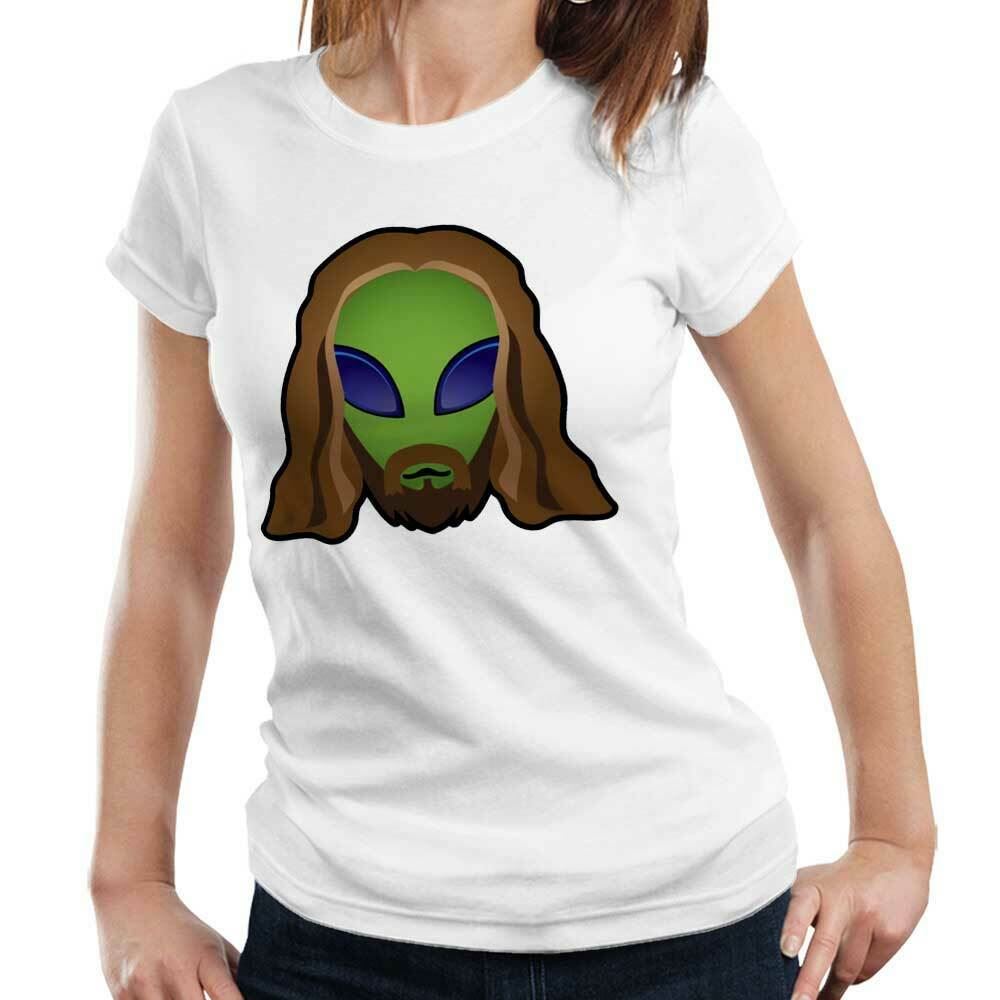 Alien Jesus Tshirt Fitted Ladies