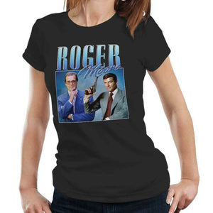 Roger Moore Appreciation Tshirt Fitted Ladies