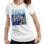 Roger Moore Appreciation Tshirt Fitted Ladies