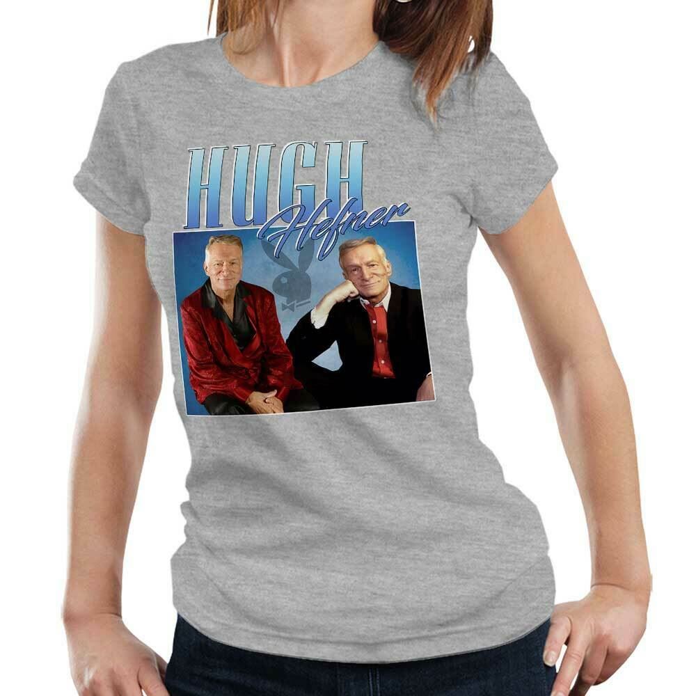 Hugh Hefner Appreciation Tshirt Fitted Ladies