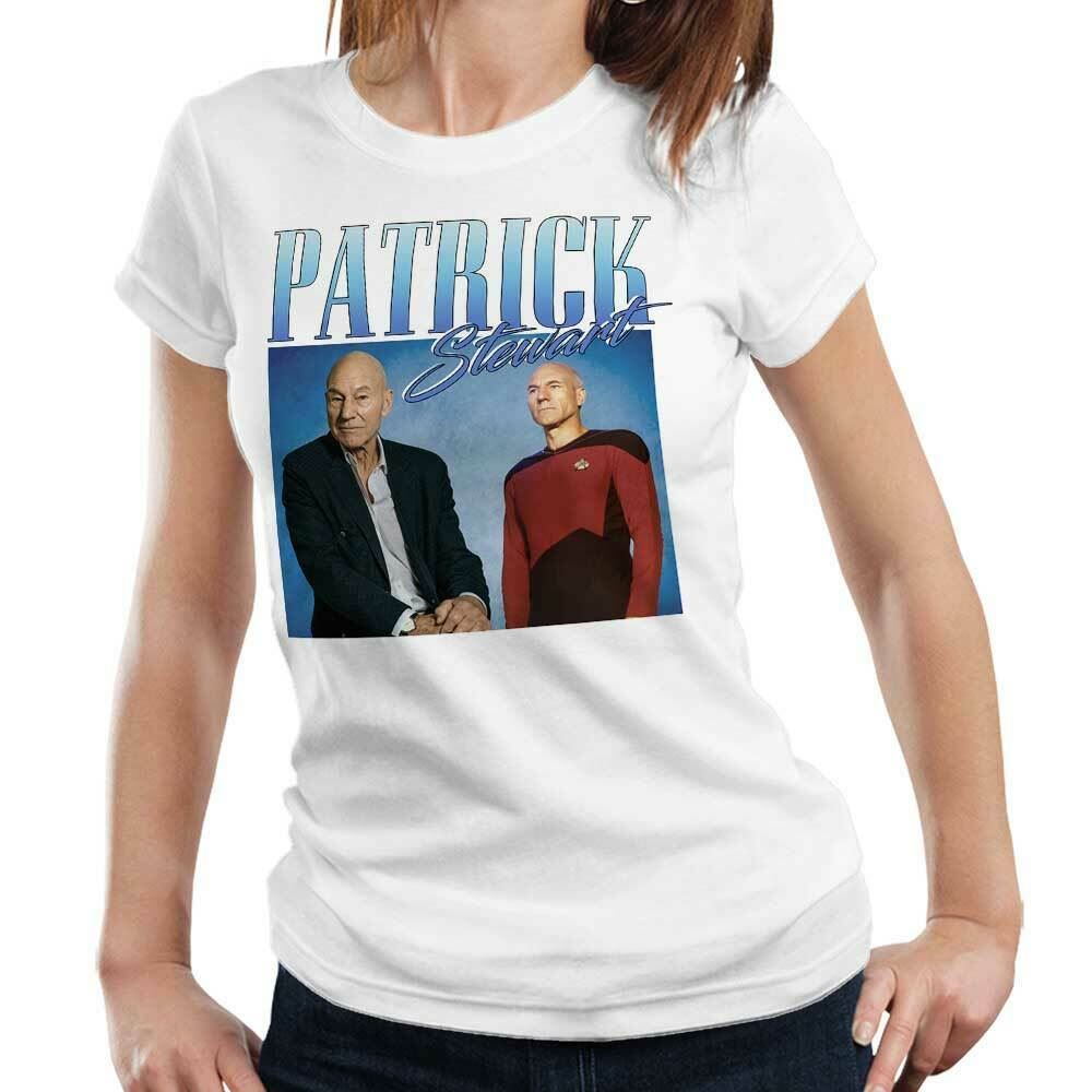 Patrick Stewart Appreciation Tshirt Fitted Ladies