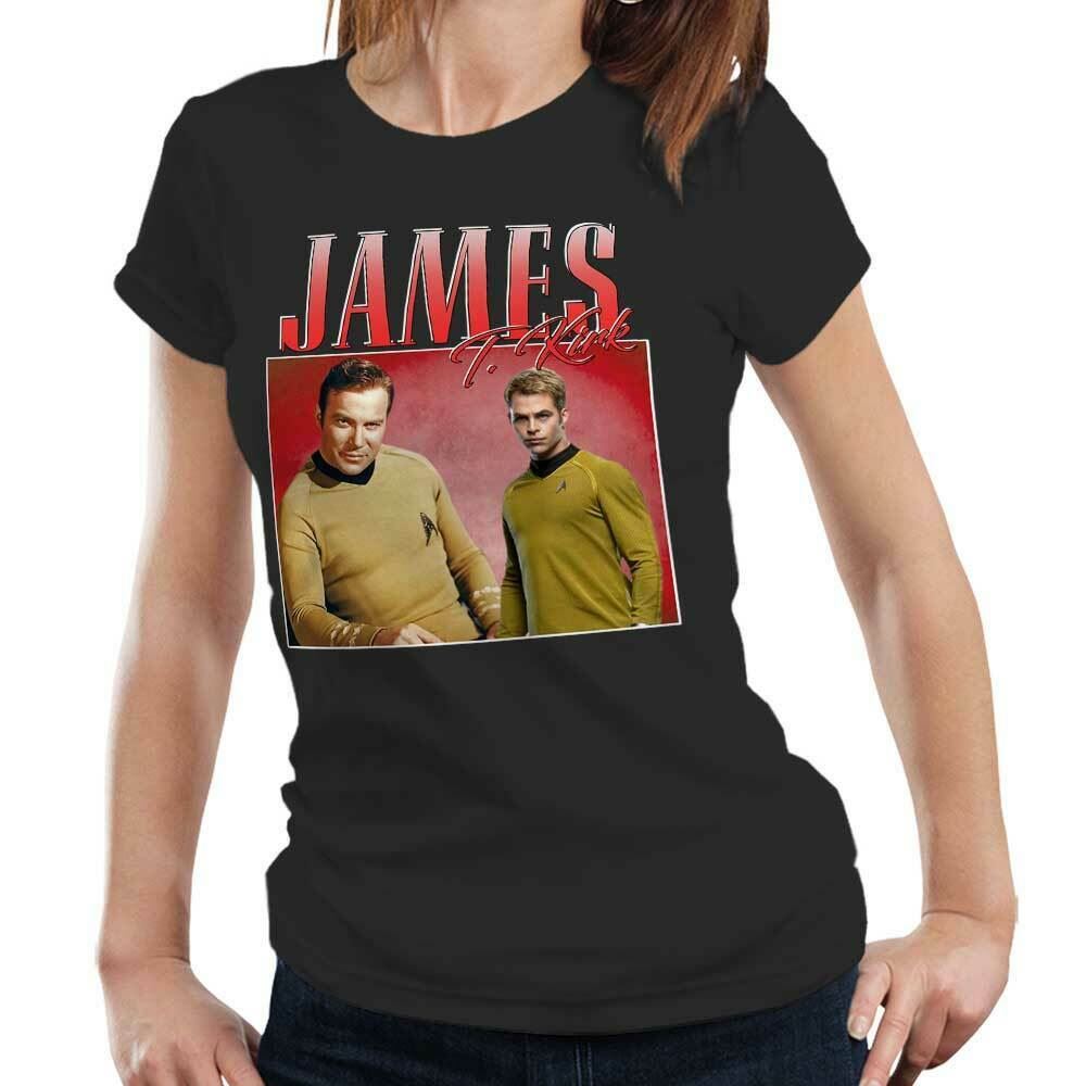 James T Kirk Appreciation Tshirt Fitted Ladies