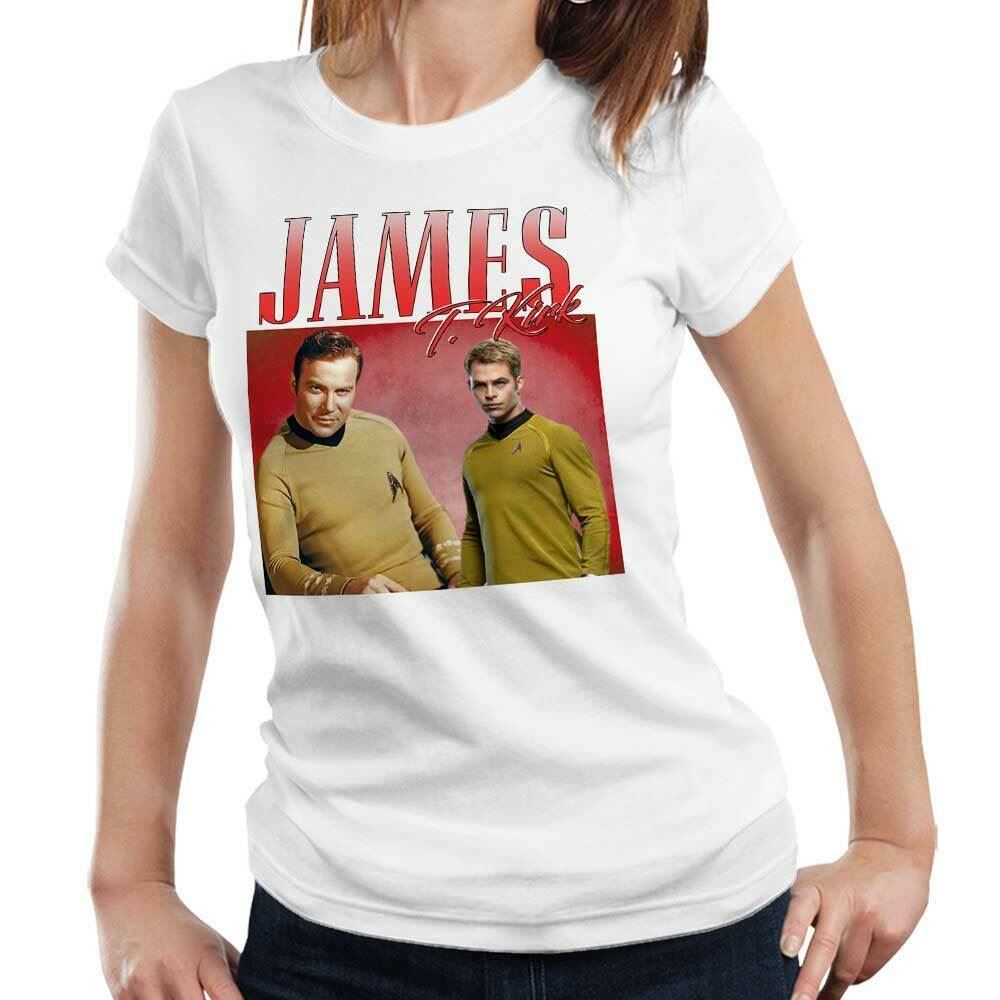 James T Kirk Appreciation Tshirt Fitted Ladies