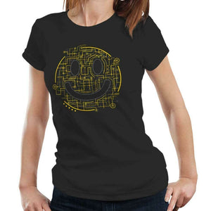 Circuit Smiley Face Tshirt Fitted Ladies