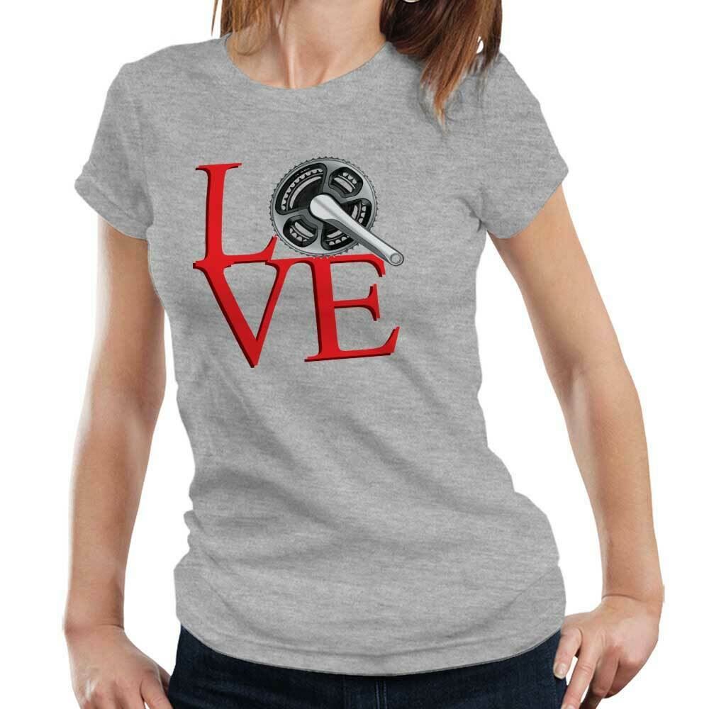 Love Bike Tshirt Fitted Ladies