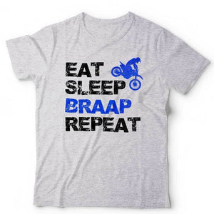 Eat Sleep Braap Repeat Tshirt Unisex & Kids